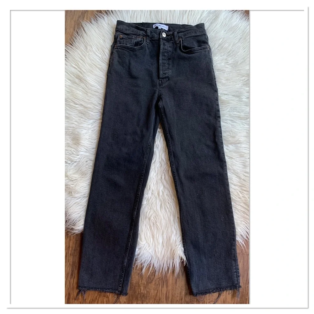RE/DONE 70’s Stove Pipe Straight Leg Jeans Black Size 28